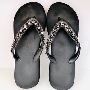 justin ladies flip flops